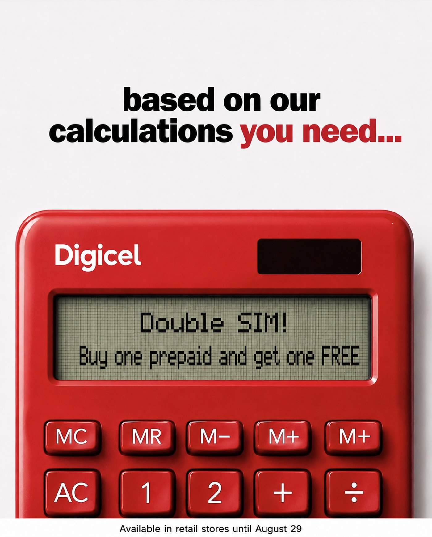 Digicel Double SIM: Buy One Prepaid SIM, Get One FREE