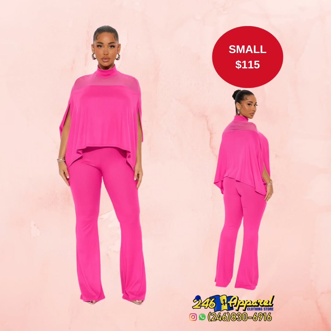 Hot Pink Two-Piece Set – Small $115 at 246 Apparel