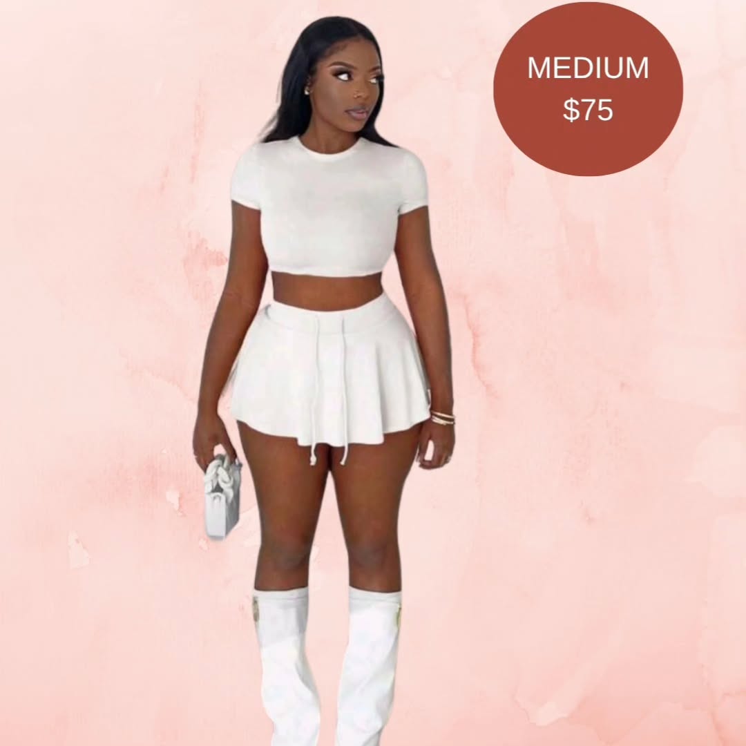 246 Apparel – White Summer Sets & Dresses with Prices (Small to X-Large)
