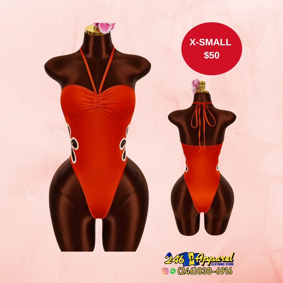 Red One-Piece Swimsuit – X-Small at $50