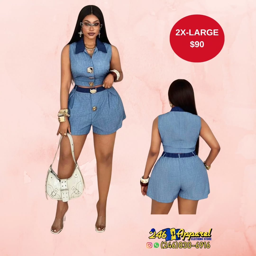 Denim Co-ord Set (2X-Large) - $90 at 246 Apparel