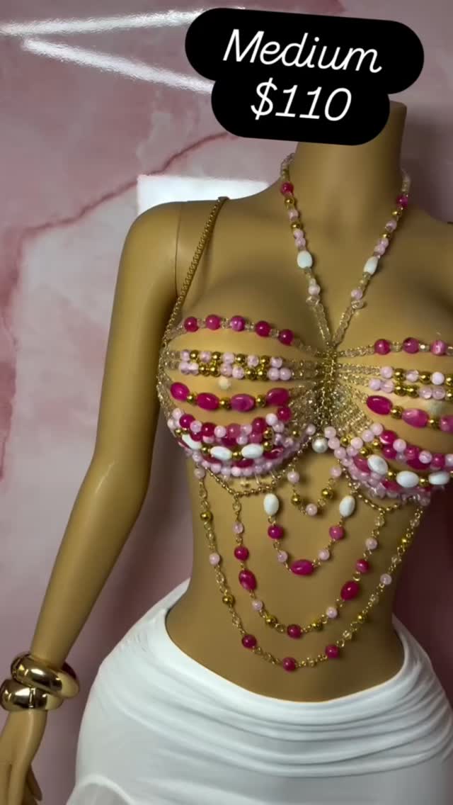 Beaded Body Jewellery Top – Medium & Large Available at $110