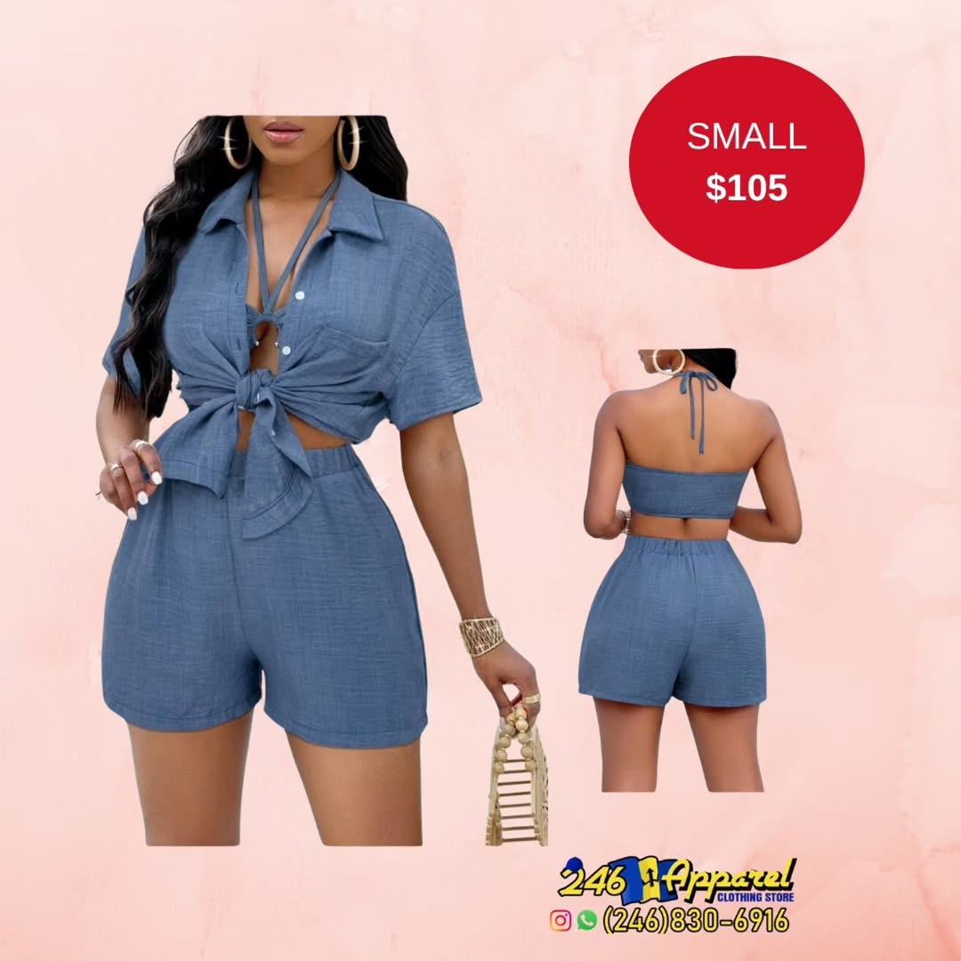 Blue Two-Piece Co-ord Set – Small $105 at 246 Apparel