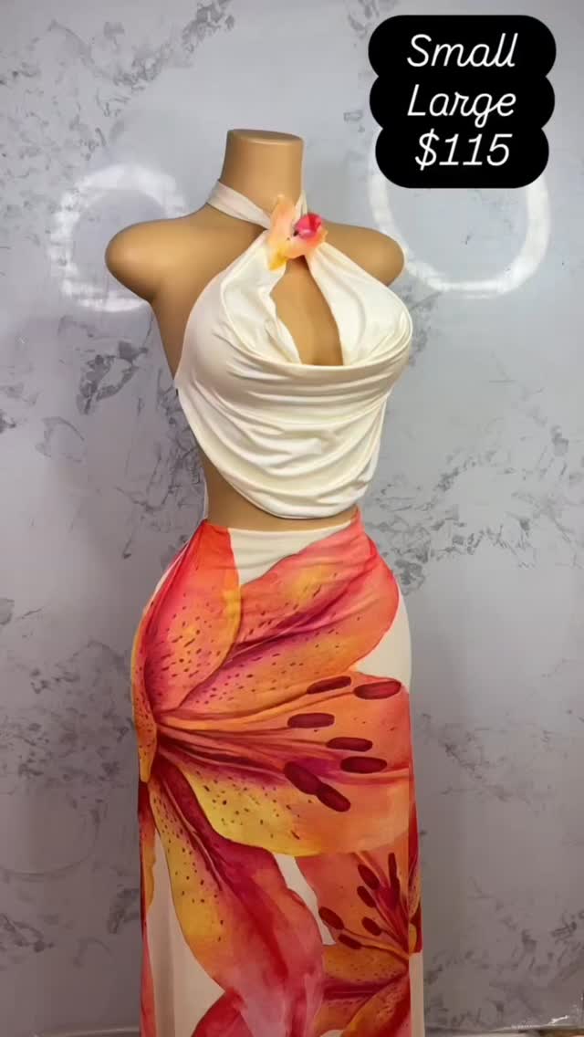 Floral Two-Piece Set – Small & Large Available at $115