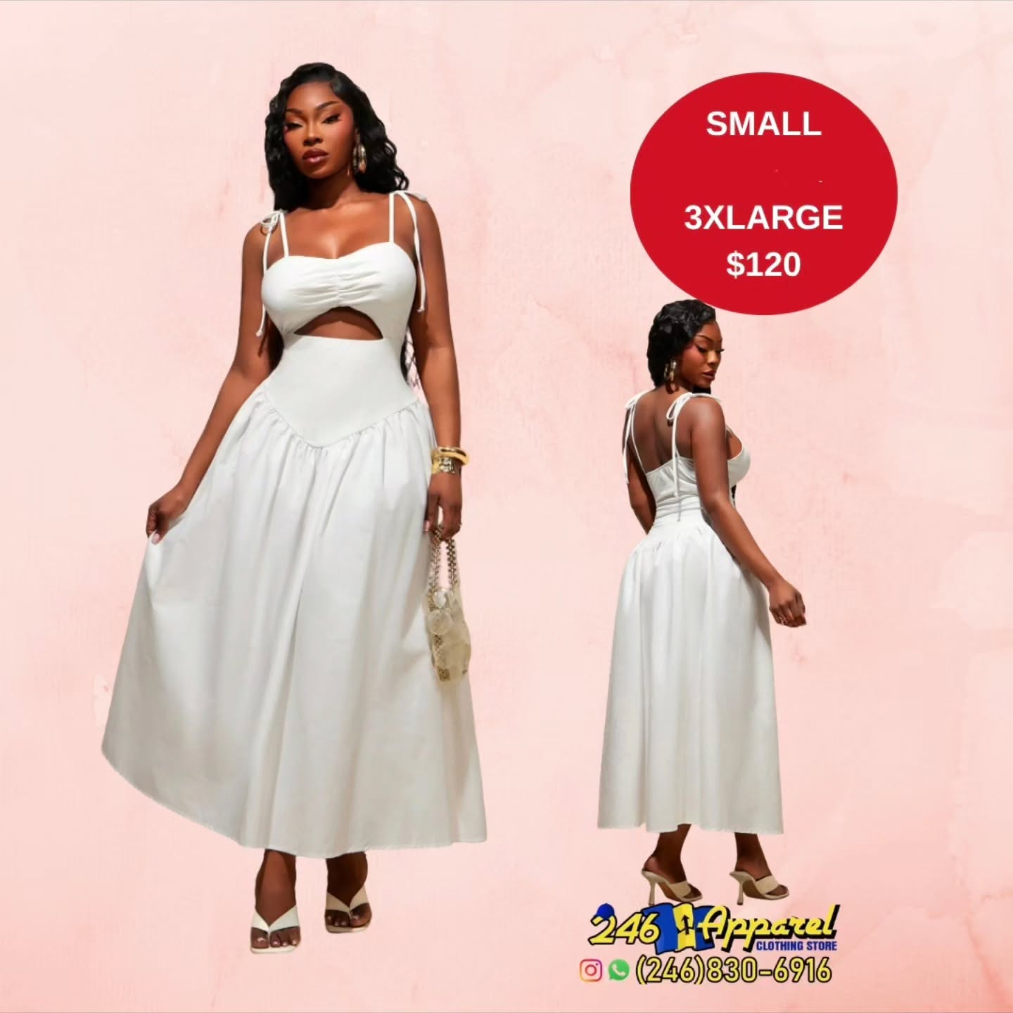 246 Apparel – Women's White Outfits with Prices (Small–3XL)
