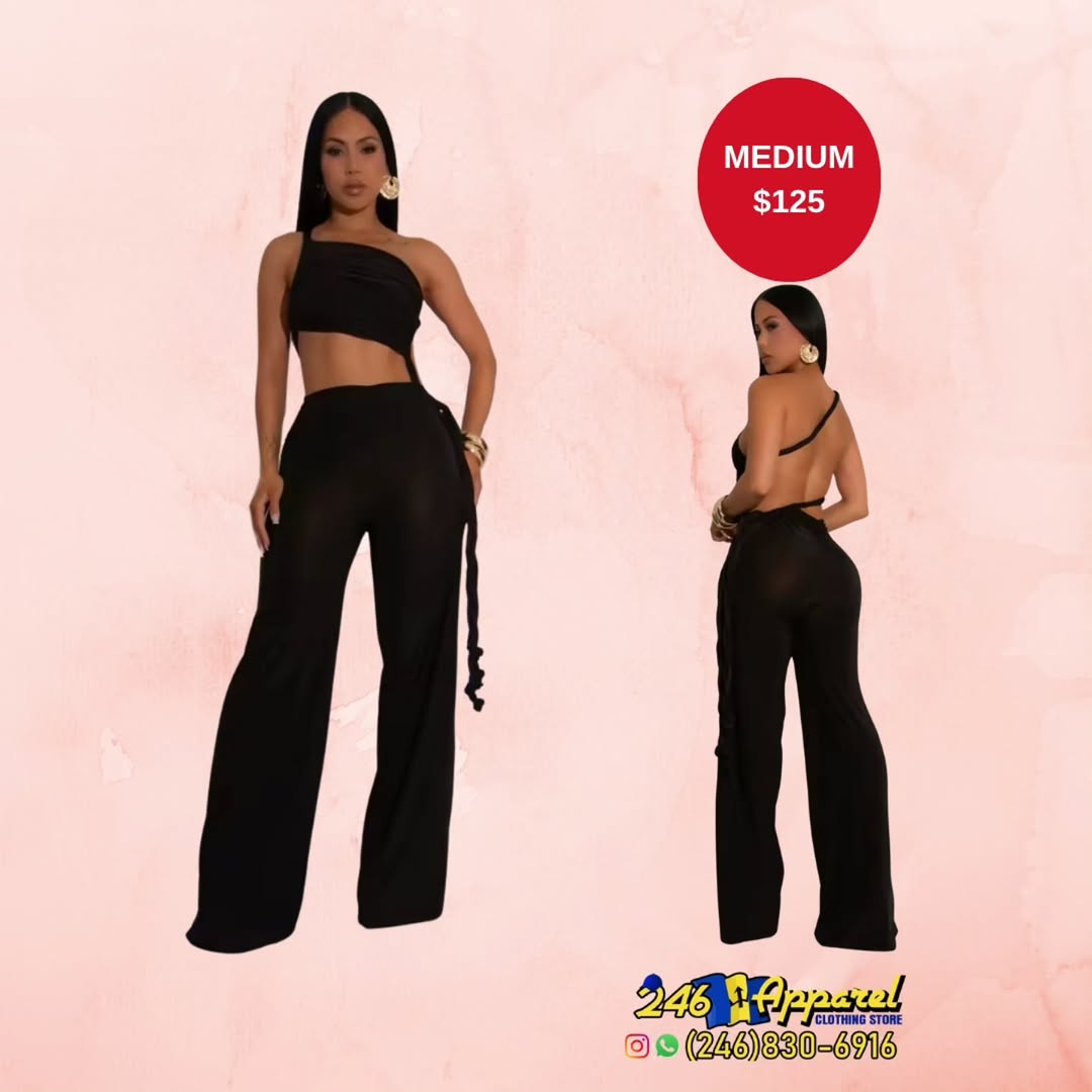 Black Two-Piece Set – Medium $125 at 246 Apparel