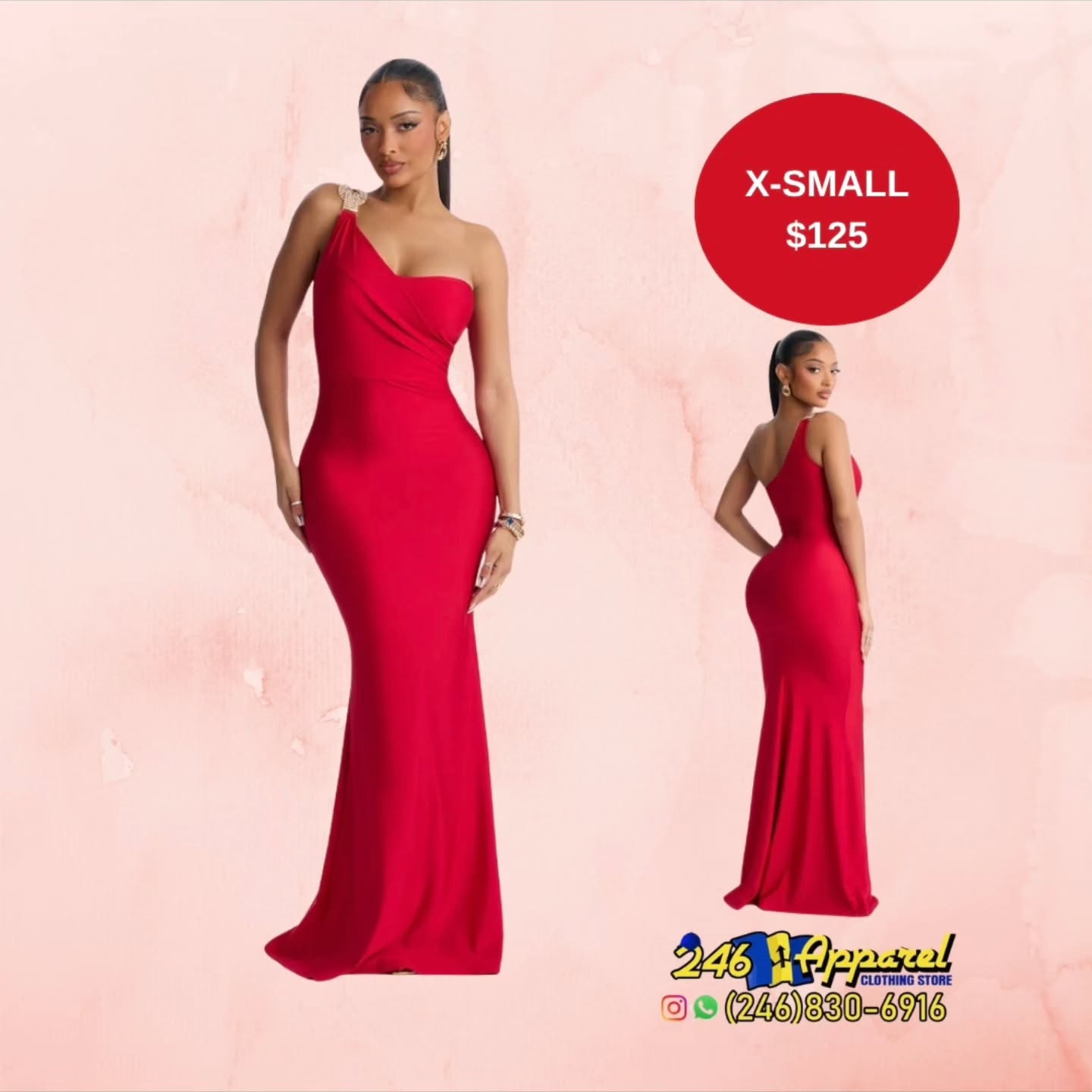 Red Formal Gowns – X-Small $125 & Medium $110 at 246 Apparel