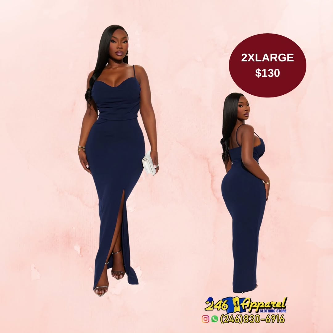 246 Apparel – Evening Gowns with Pricing (S, 1XL, 2XL | $125–$130)
