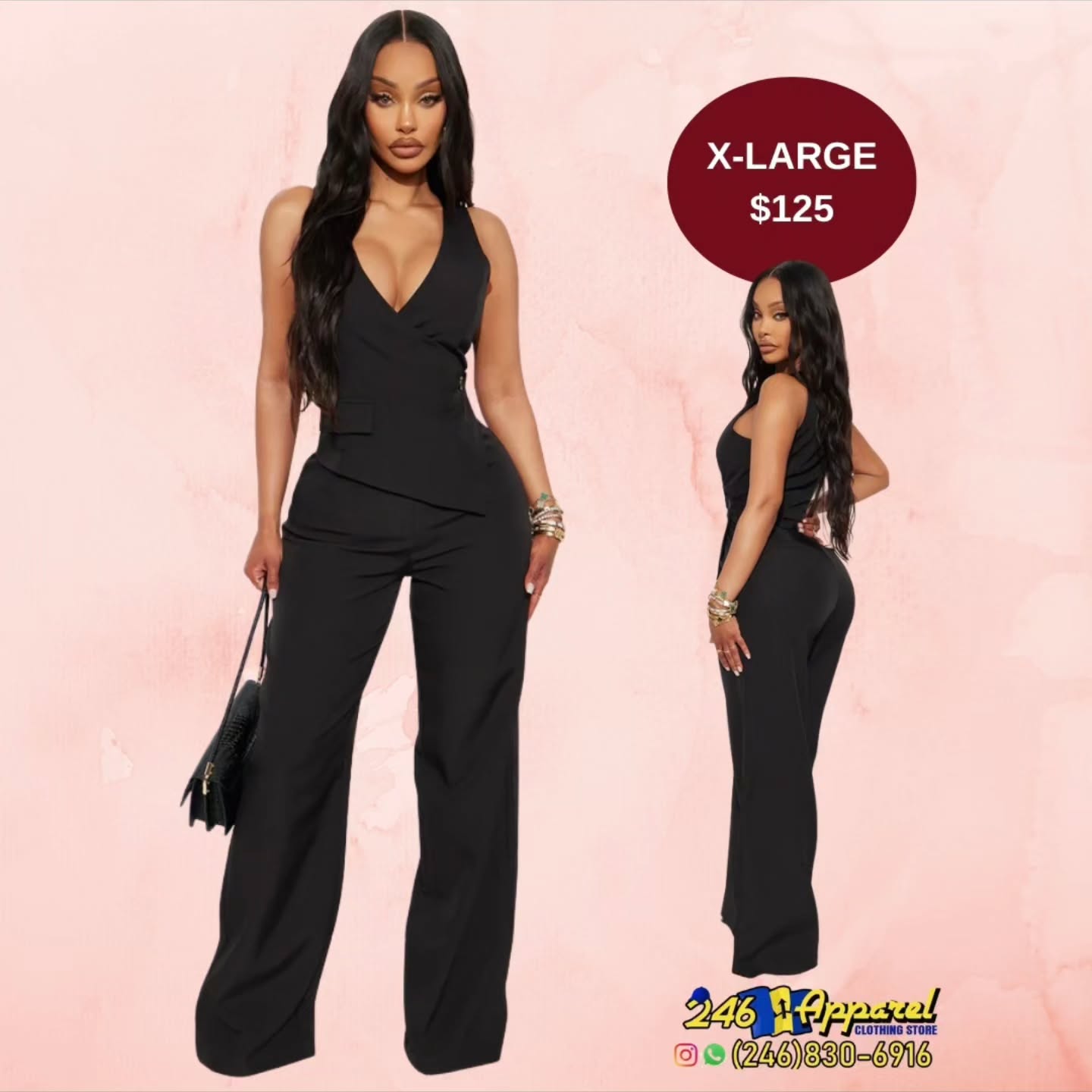 246 Apparel – Women's Jumpsuits with Pricing (S–XXL, $110–$135)