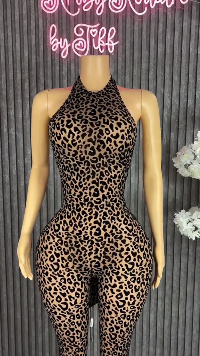 Leopard Print Catsuit – $85 | All Sizes Available