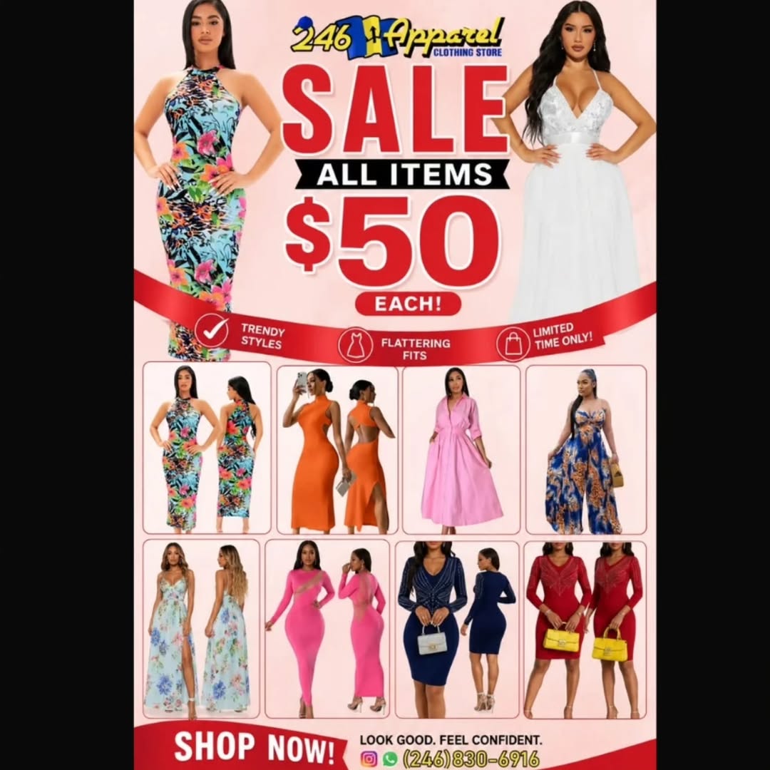 246 Apparel Sale – All Items $50 Each (Limited Time Only)