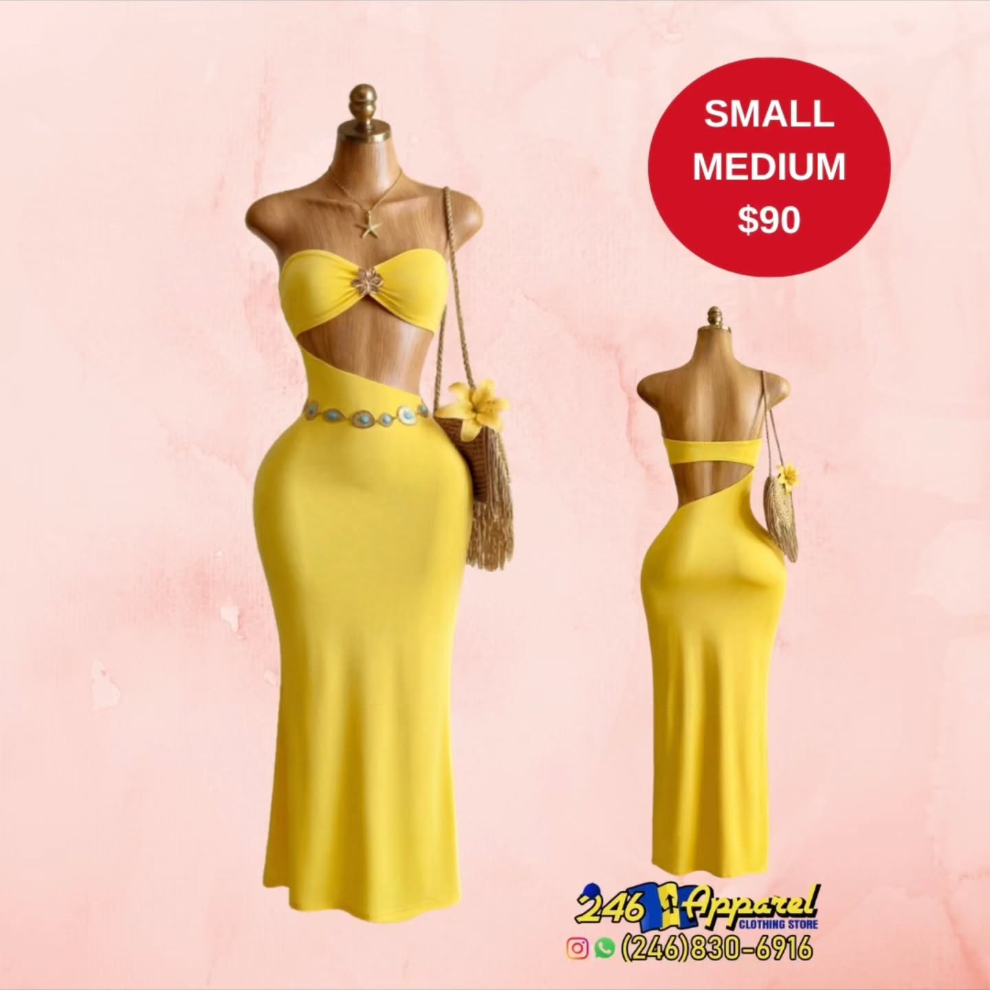 246 Apparel – Women's Dresses with Prices (M/L $100, M $95, S $105)