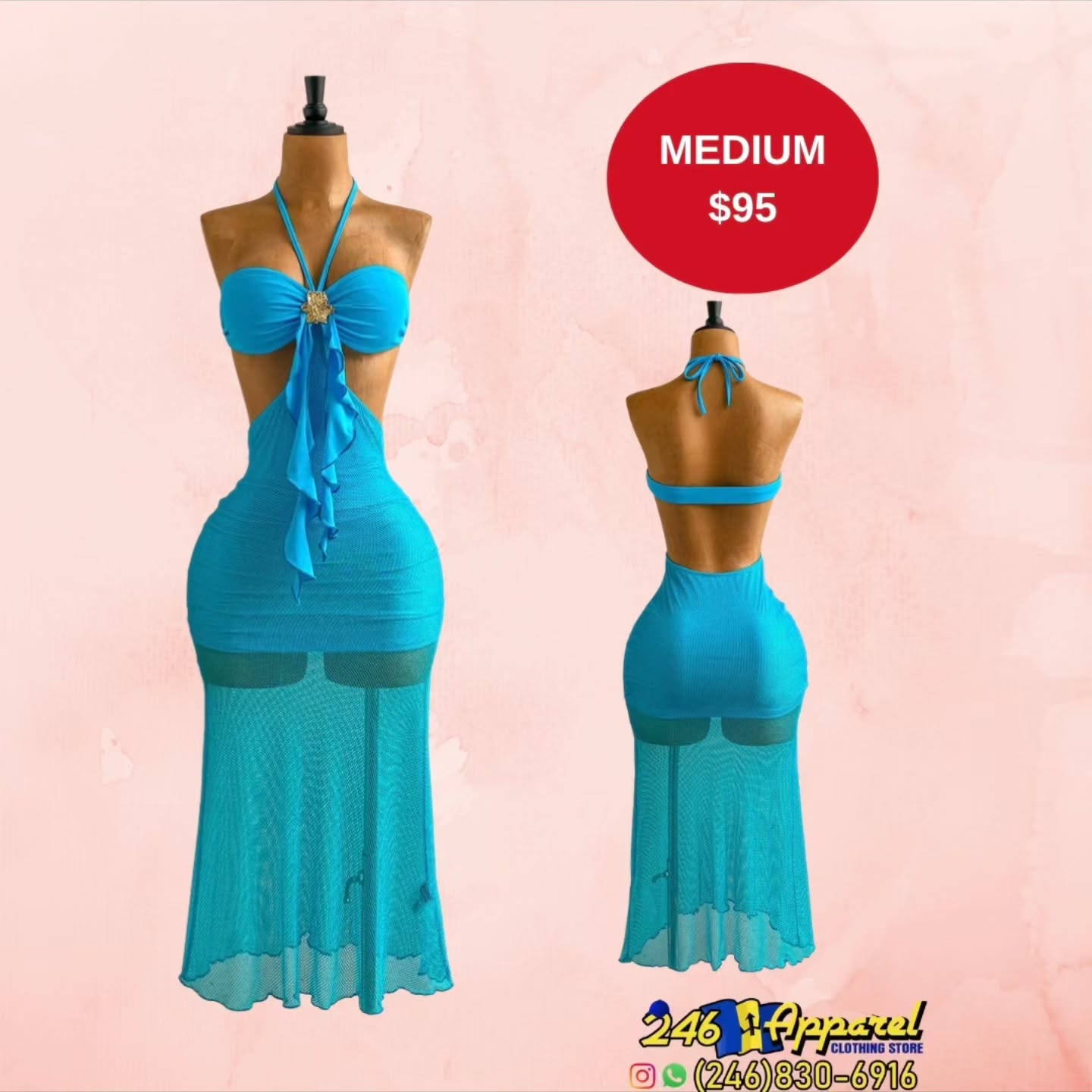 246 Apparel – Women's Dresses with Prices (M/L $100, M $95, S $105)