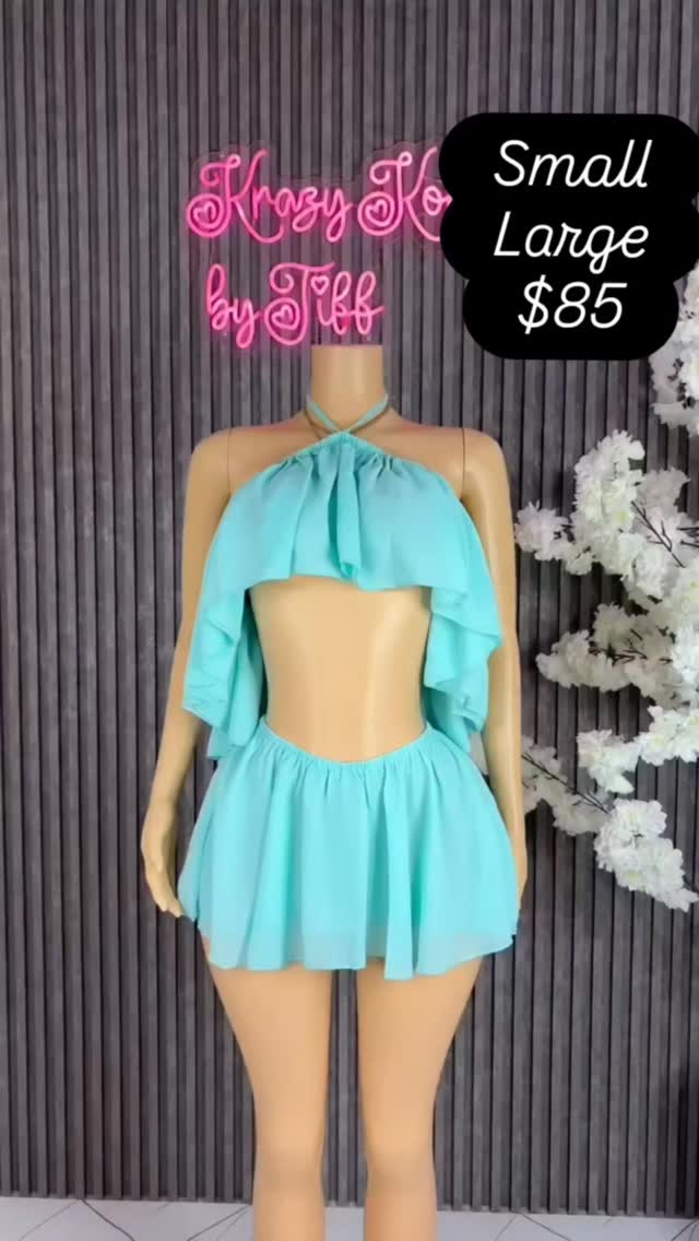Teal Halter Set – Small & Large Available at $85