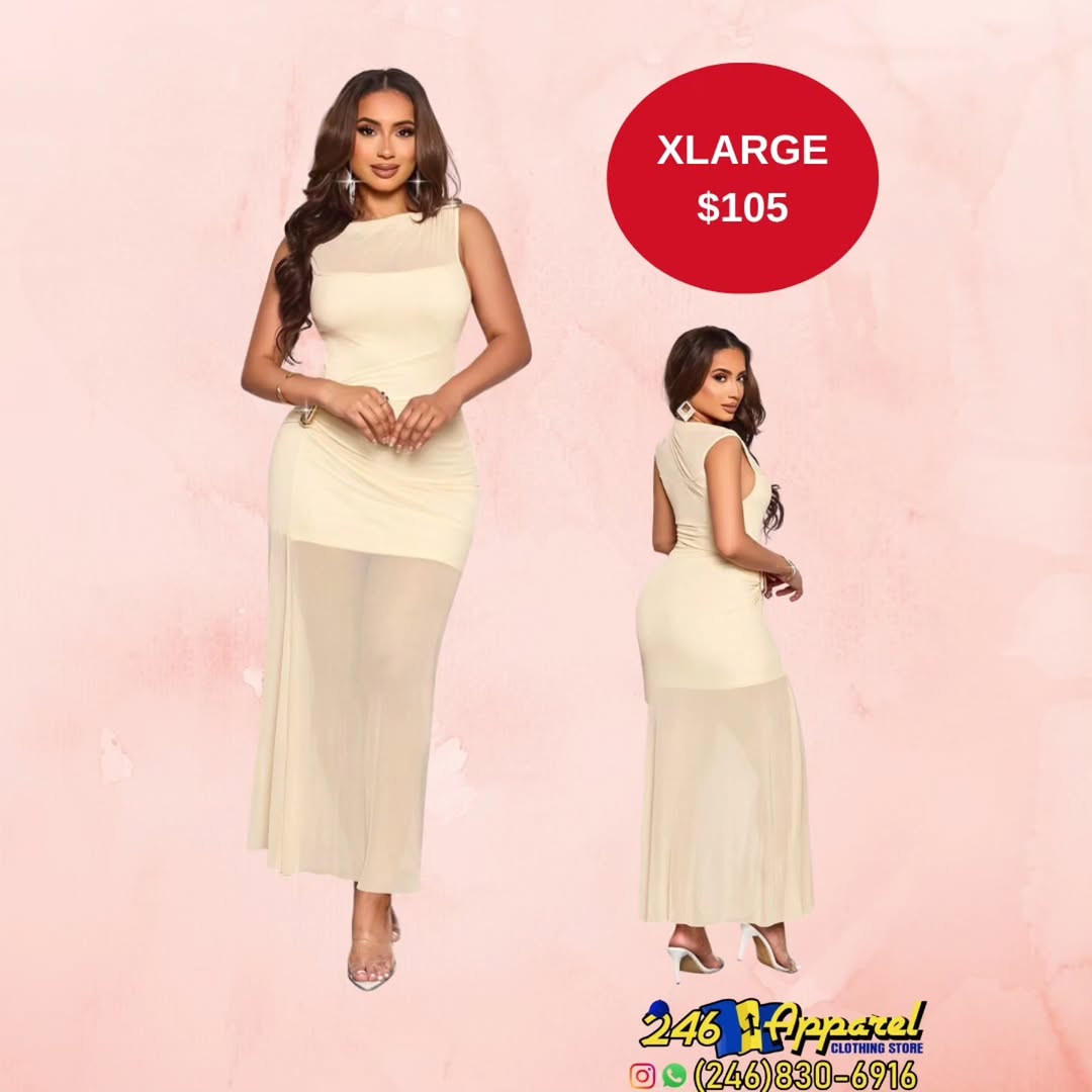 Women's Mesh Maxi Dress – XLarge $105 at 246 Apparel
