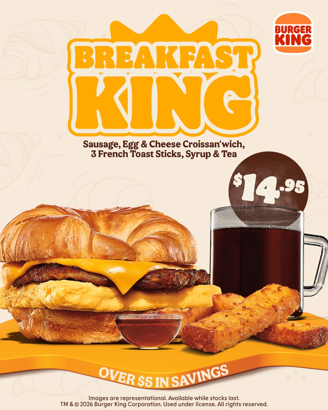 Burger King Barbados Breakfast King Meal Deal – $14.95 (Over $5 in Savings)