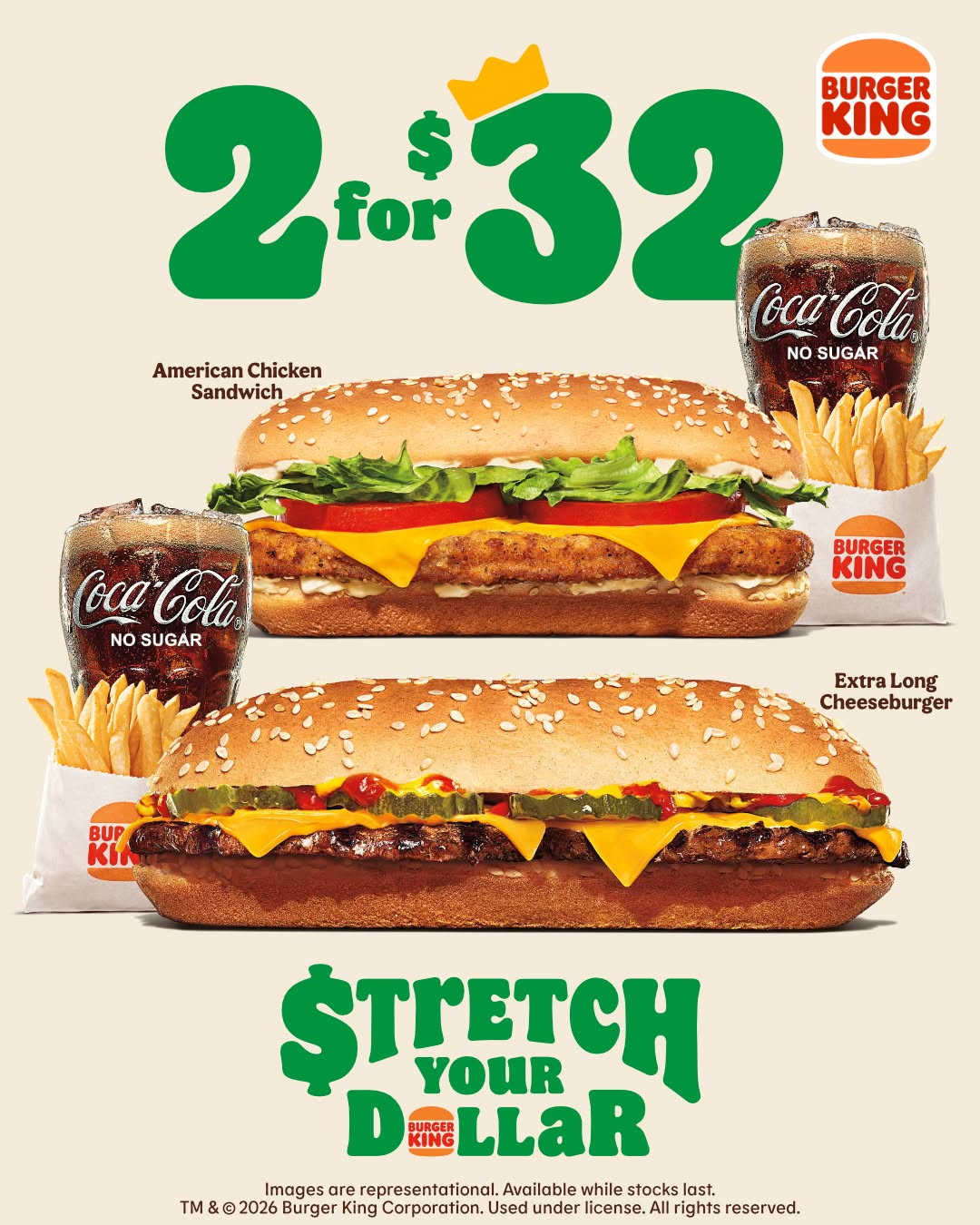 Burger King Barbados – 2 for $32 Combo Deal