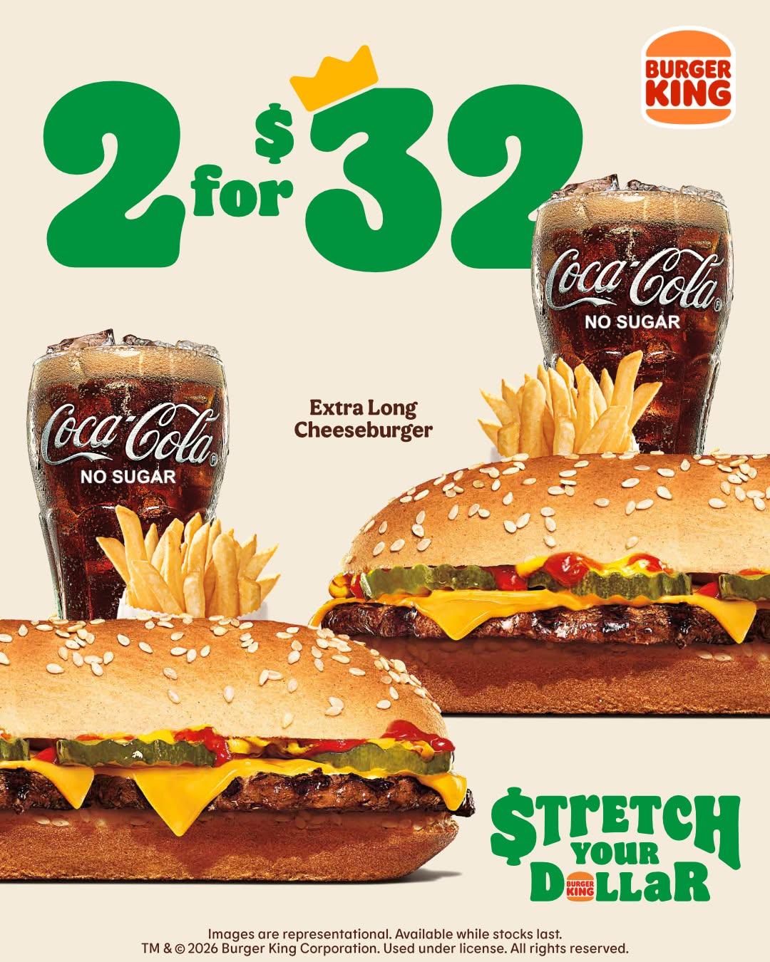 Burger King Barbados – 2 for $32 Combo Deal