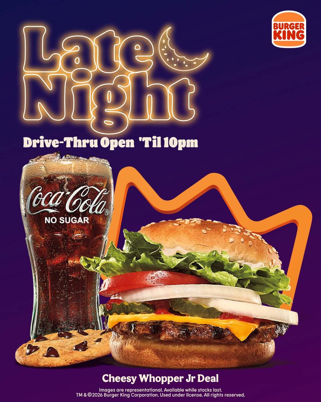 Burger King Barbados – Cheesy Whopper Jr Late Night Deal $14.95