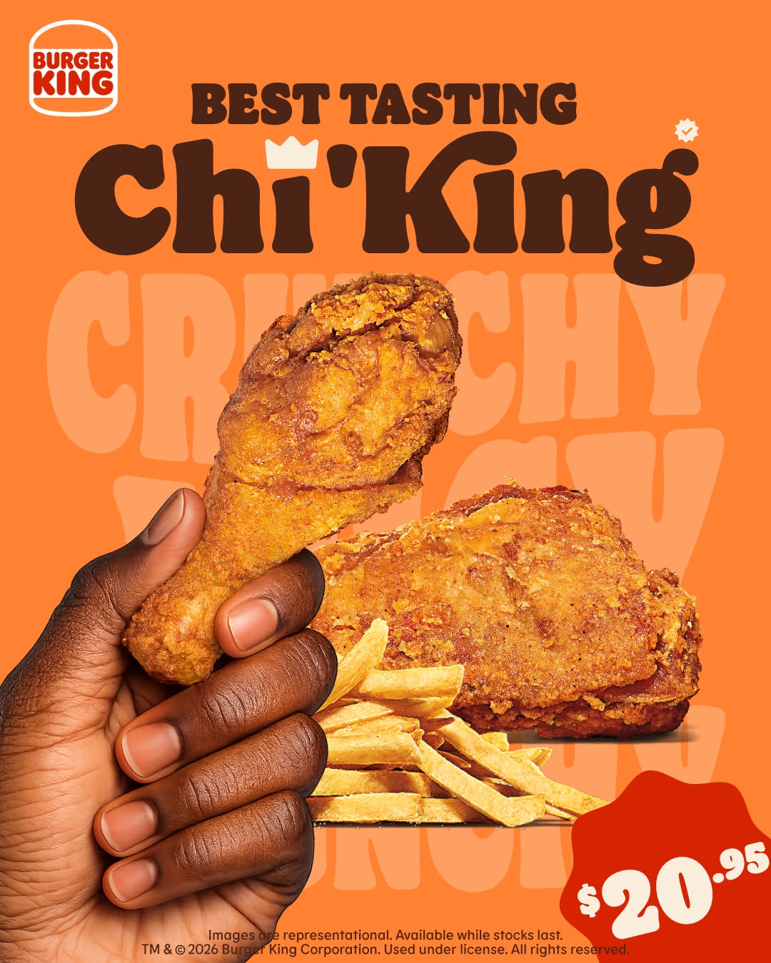 Burger King Barbados Chi'King Meal for $20.95
