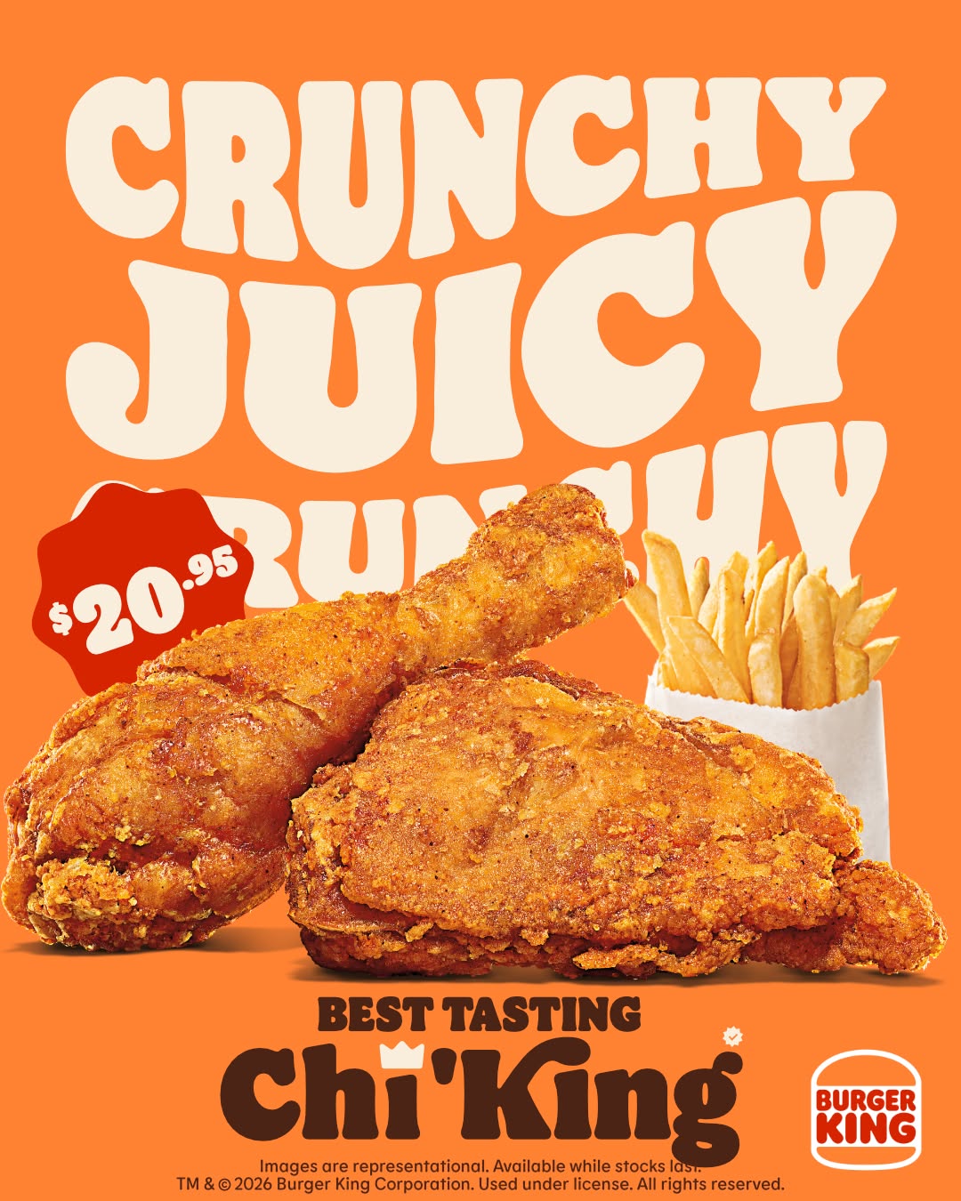 Burger King Barbados – 2pc Chi'King Snackbox for $20.95