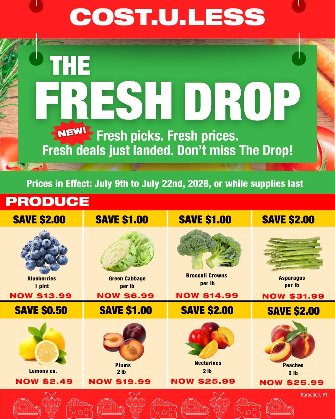 Cost U Less Fresh Drop — Limited-Time Savings on Produce, Meat, Dairy & More