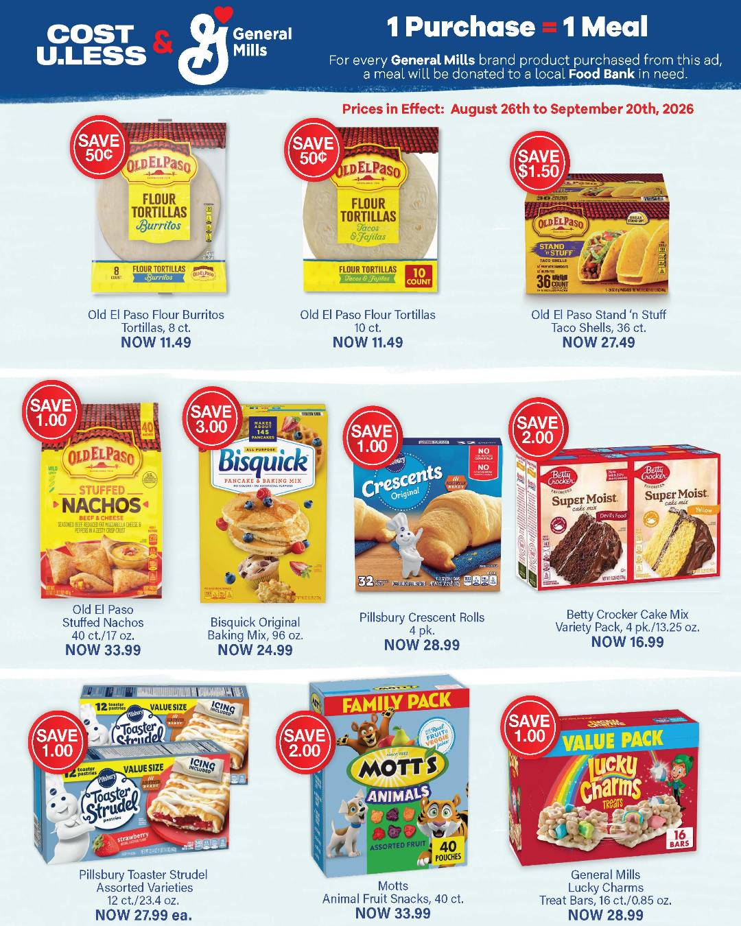 Cost U Less Buy Bulk & Save Sale – Aug 26 to Sep 6, 2026