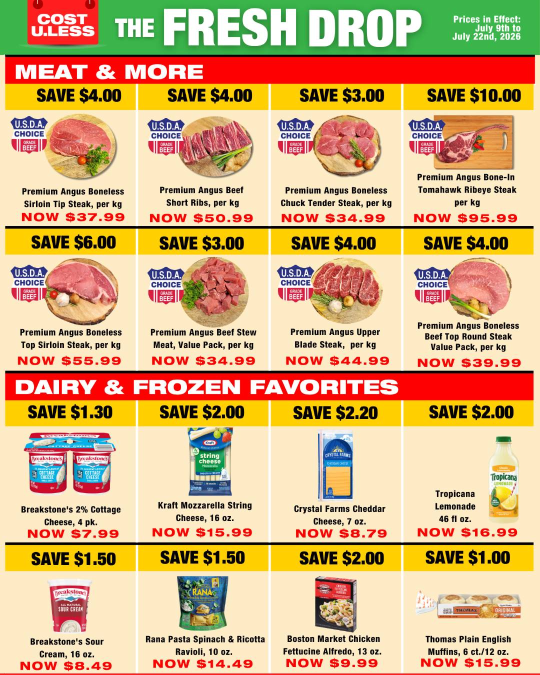 Cost U Less Fresh Drop – Limited-Time Savings on Produce, Meat, Dairy & More