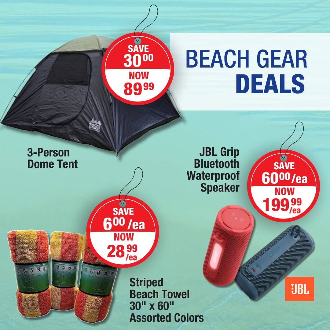 Cost U Less Sun & Fun Sale – Beach Gear, Drinks & Outdoor Essentials