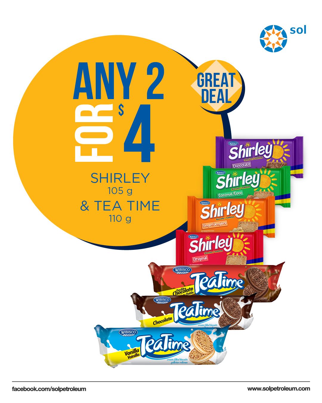 Sol Service Station Great Deals – Biscuits, Hot Dog Combo & Beverages