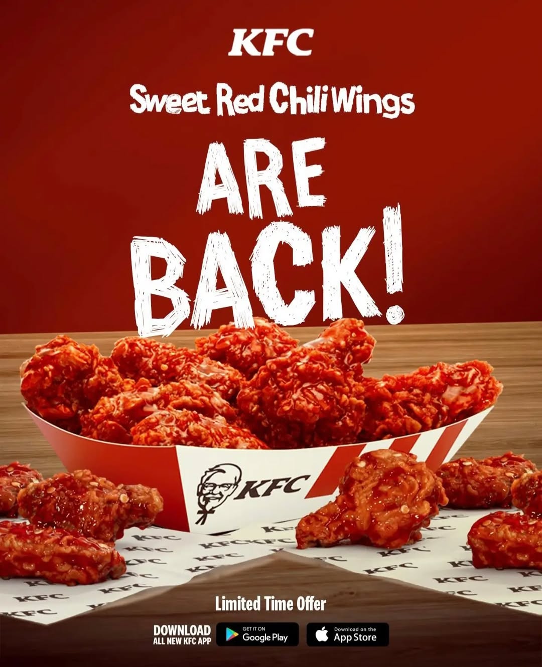 KFC Sweet Red Chili Saucy Wings – Limited Time Offer