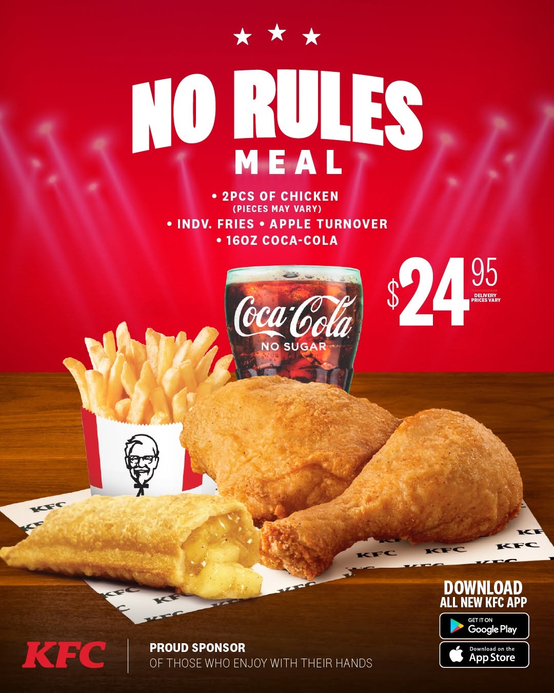 KFC No Rules Meal – $24.95
