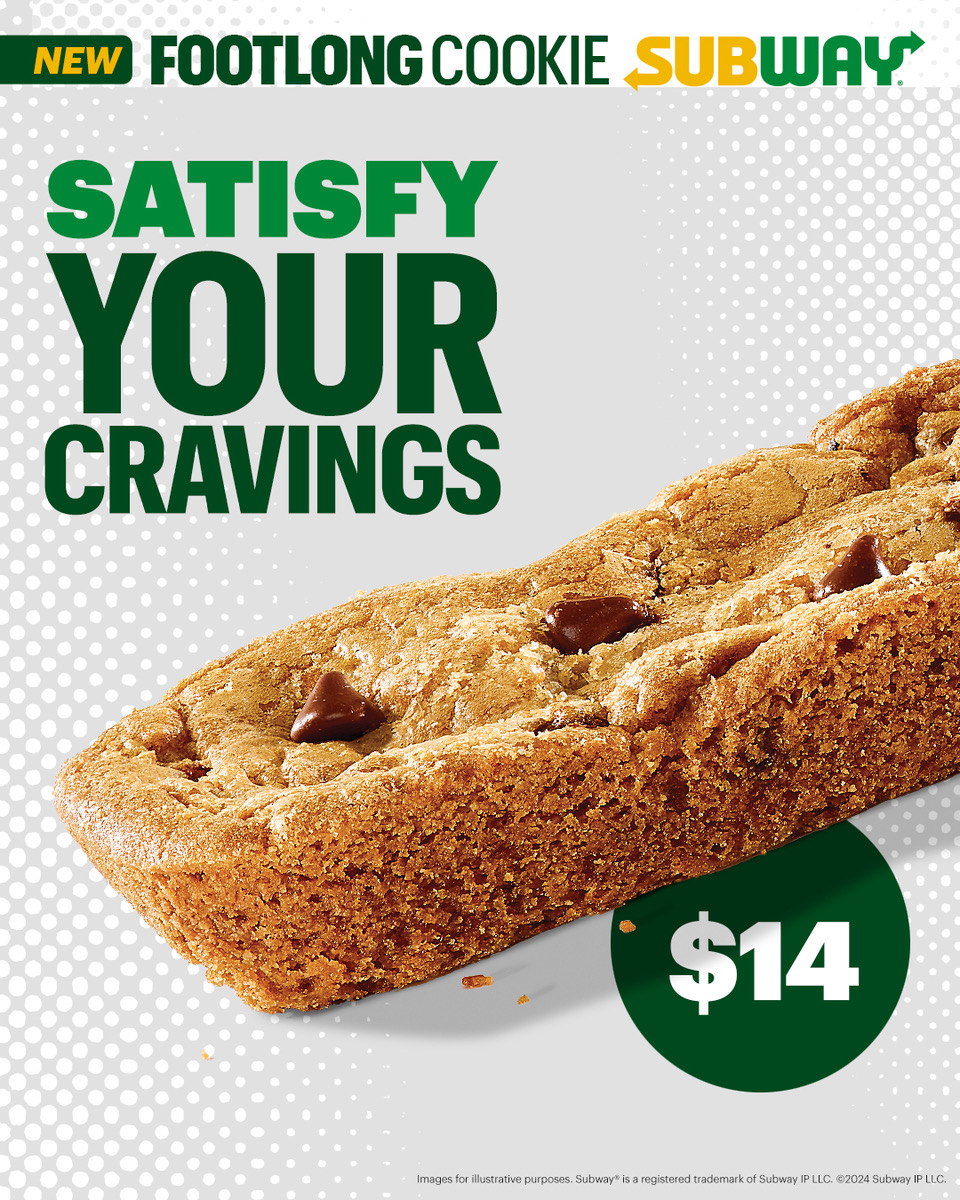 NEW Footlong Cookie for Just $14 at Subway Barbados