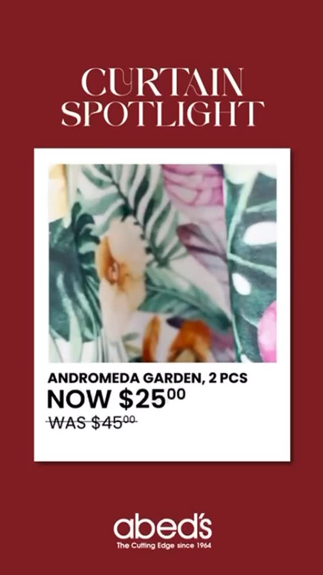 Abed's Curtain Sale – Up to 60% OFF
