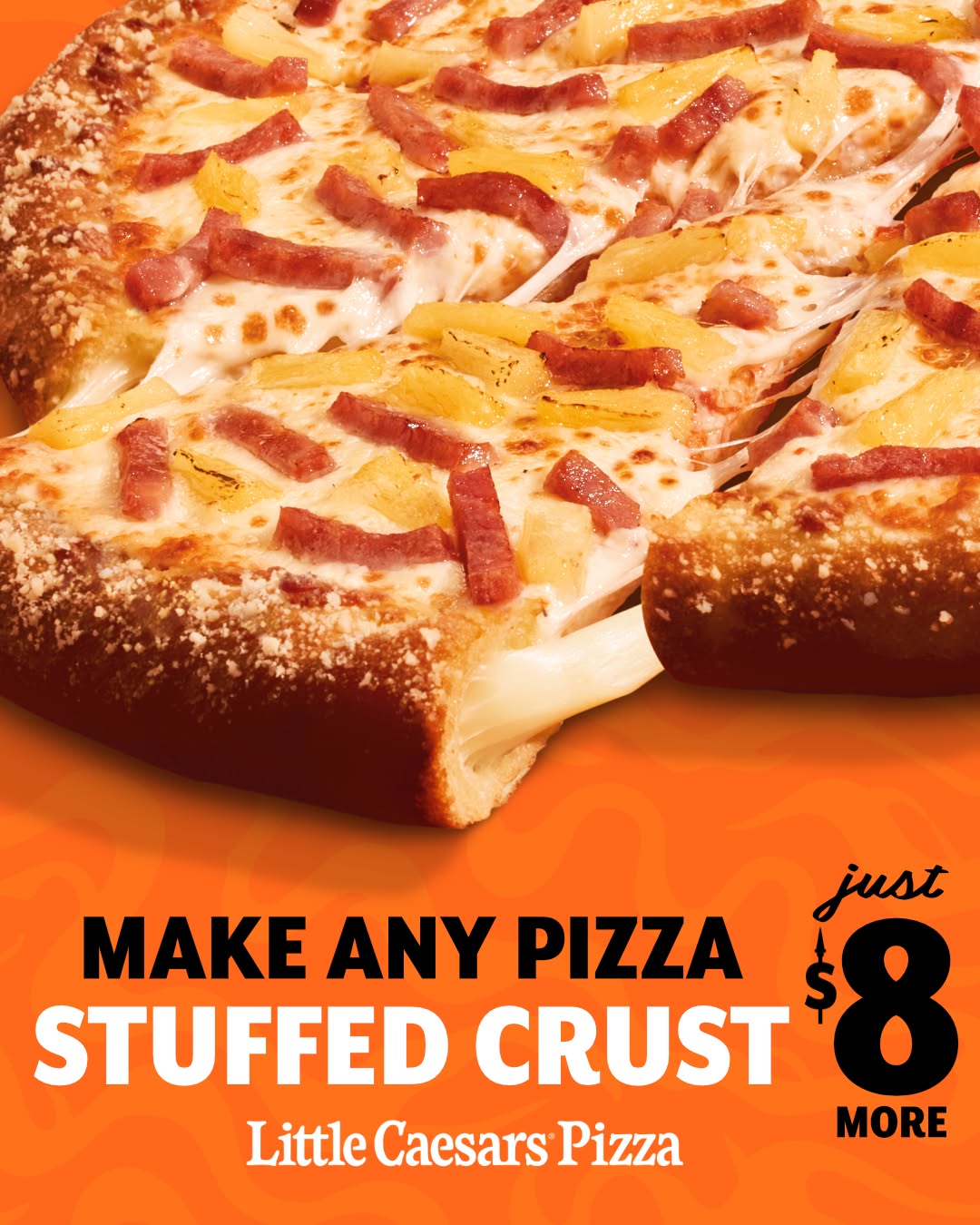 Stuffed Crust Upgrade for Just $8 More at Little Caesars Barbados