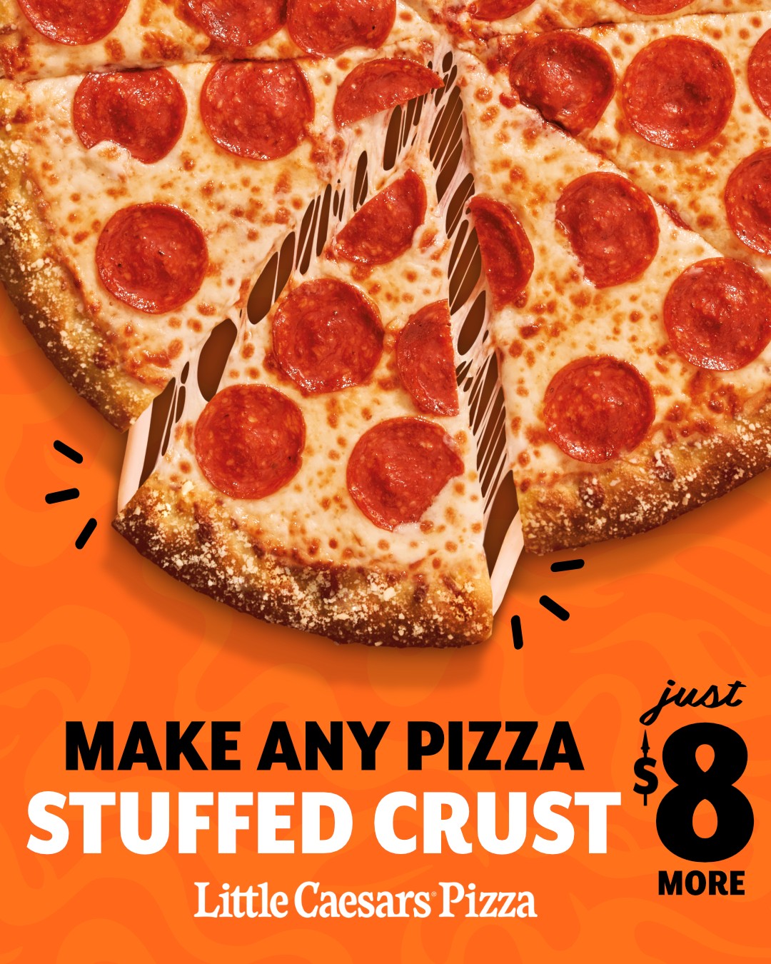 Make Any Pizza Stuffed Crust for Just $8 More at Little Caesars Barbados