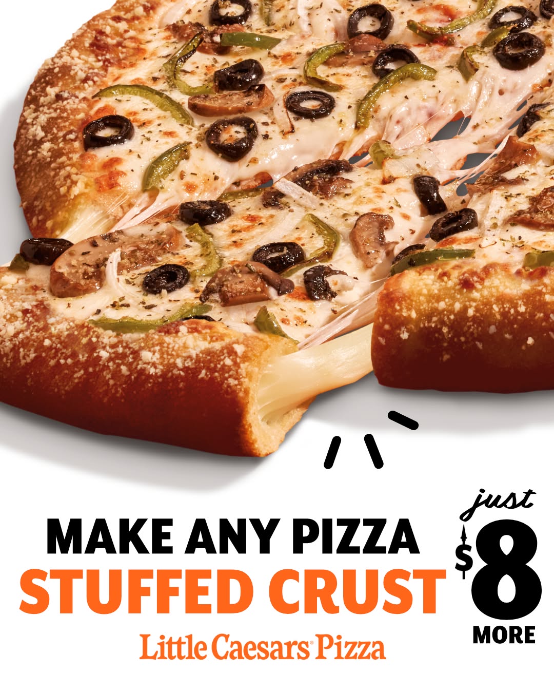 Stuffed Crust Upgrade for Just $8 More at Little Caesars Barbados