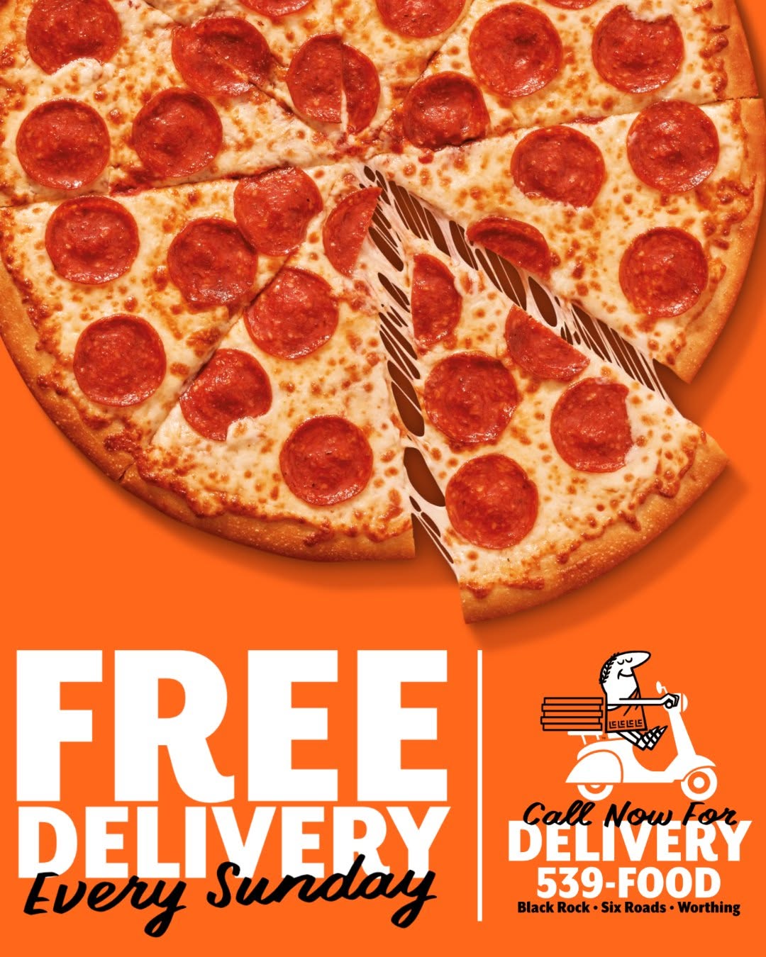 Free Delivery Every Sunday at Little Caesars Barbados
