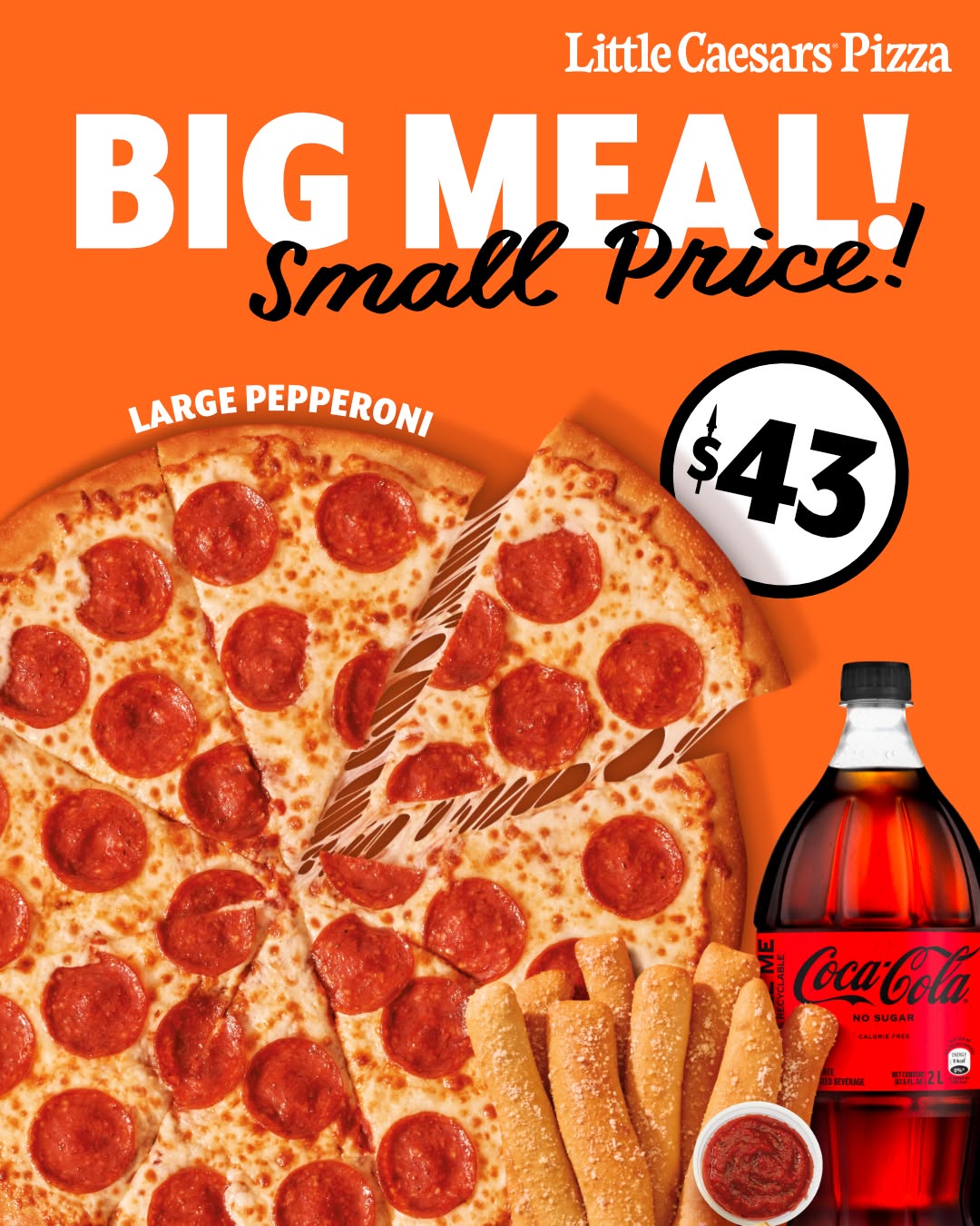 Little Caesars Barbados – Pepperoni Complete Meal for $43