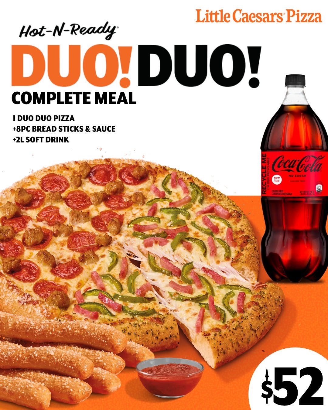 Little Caesars Barbados – Duo Duo Complete Meal for $52