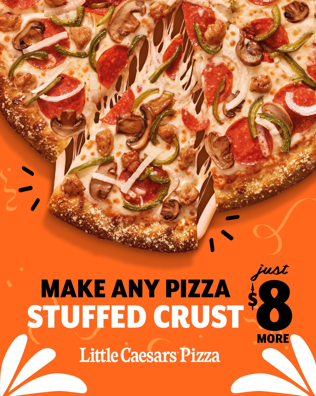 Stuffed Crust Upgrade for Just $8 More at Little Caesars Barbados