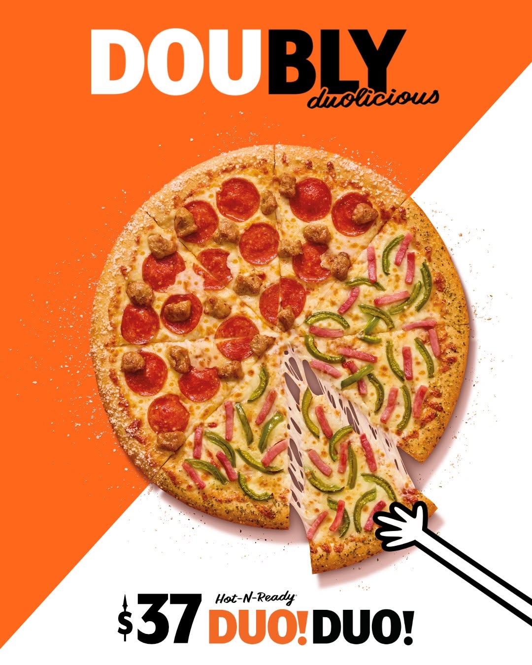 Little Caesars Barbados – Hot-N-Ready Duo Duo for $37