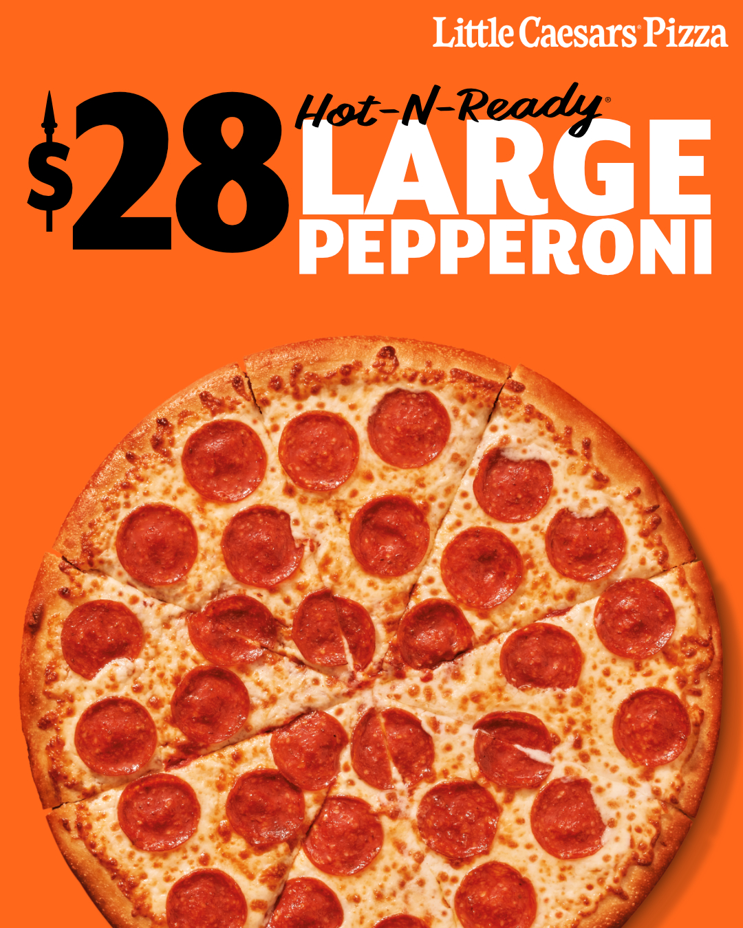 Little Caesars Barbados – Hot-N-Ready Large Pepperoni Pizza for $28