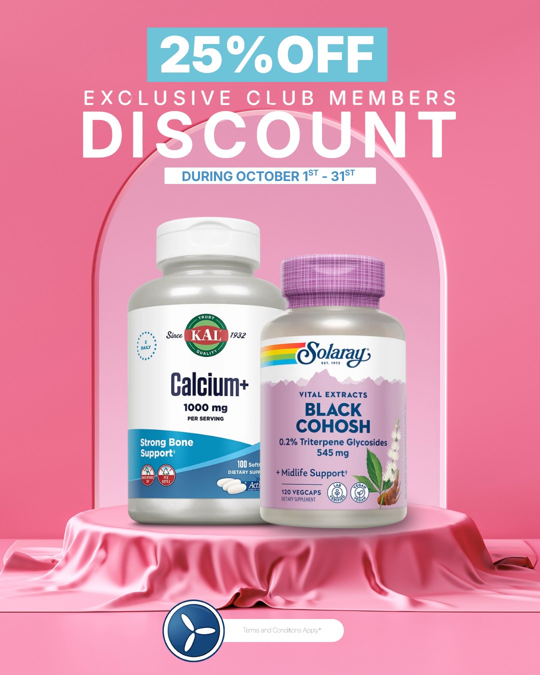 25% Off for Club Members – October at Nature's Discount