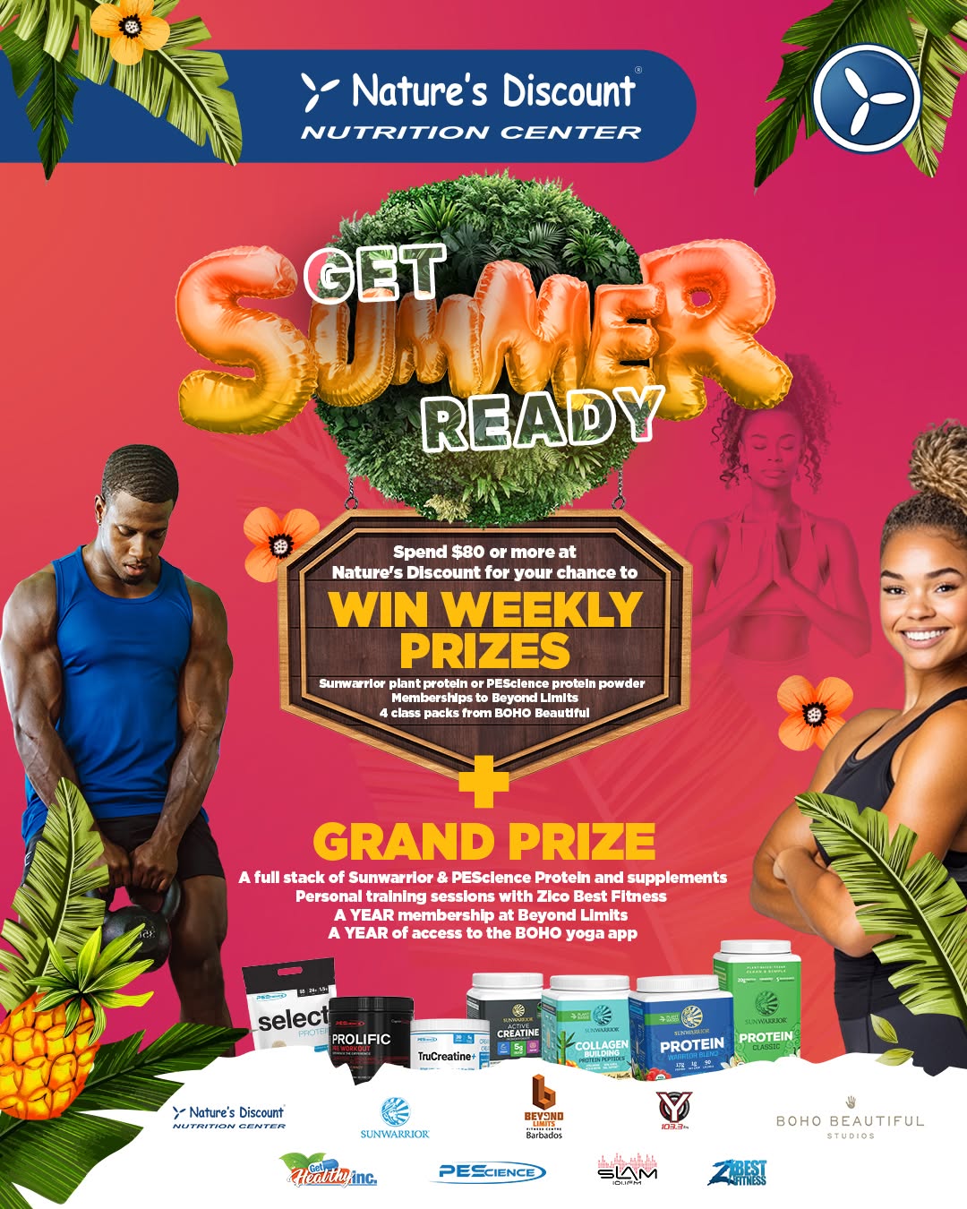 Nature's Discount Get Summer Ready – Spend $80+ to Win Weekly & Grand Prizes (Crop Over 2026)