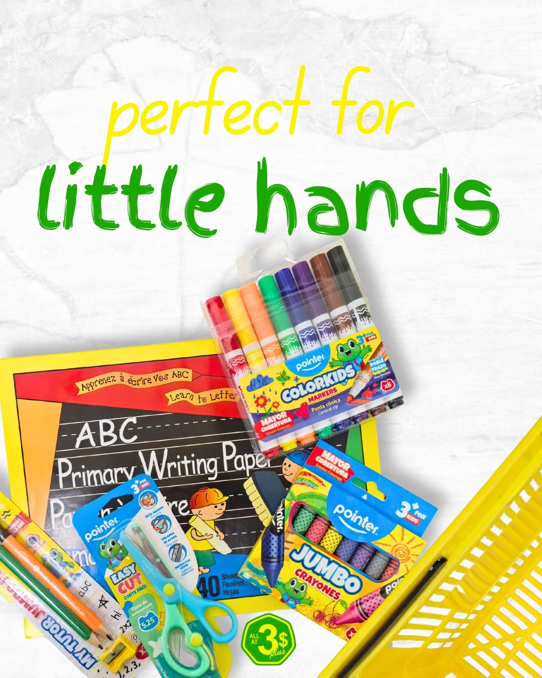 Back-to-School Supplies for Little Learners – All at $3 Plus