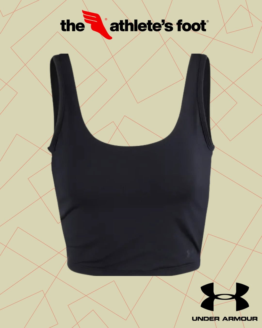 UA Motion Crop Sleeveless Tank - $70.00 BBD at The Athlete's Foot Barbados