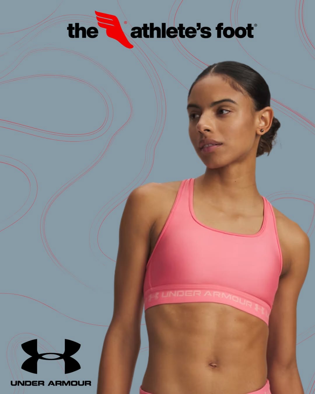 Under Armour Crossback Mid Sports Bra – BBD $70.00
