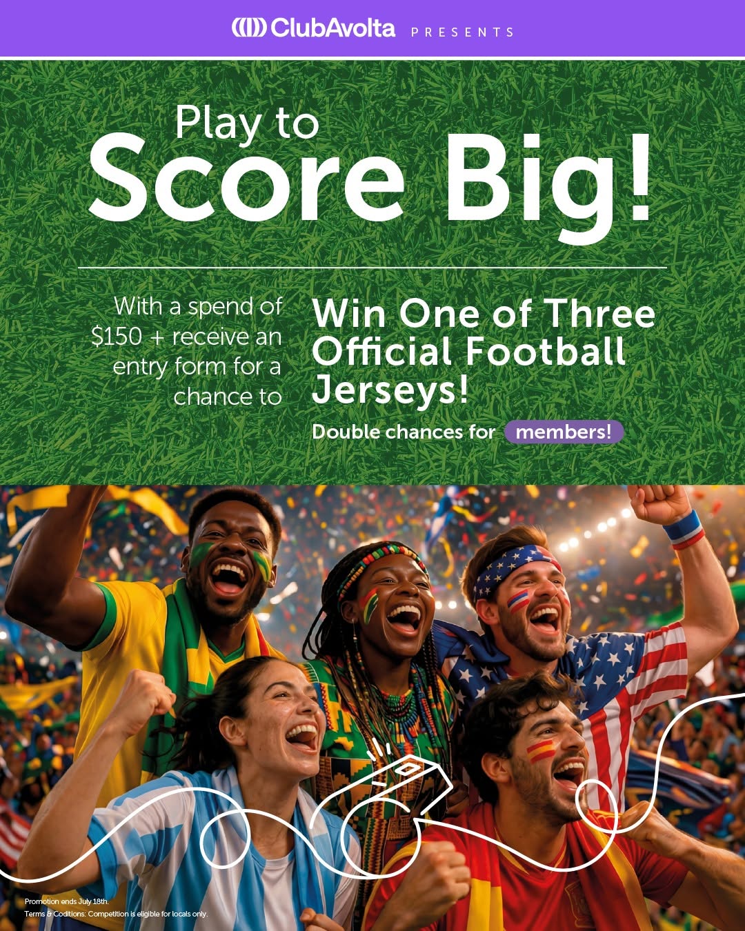 Shop & Win – Spend $150+ for a Chance to Win a Football Jersey