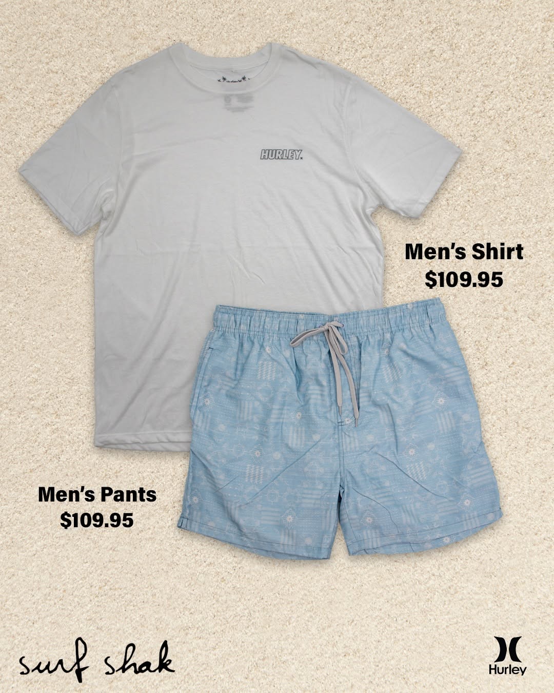 Hurley Men's Shirt & Pants – $109.95 Each at Surf Shak